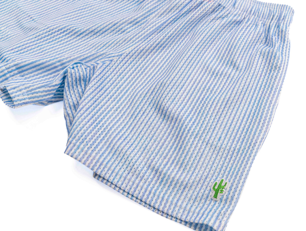 Manor Manor Oxford Mesh Short Mens - Oxford Blue / Classic Stripe