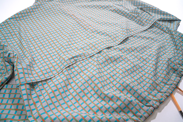 Common Courtesy Routine Jacket in Sherbet Grid