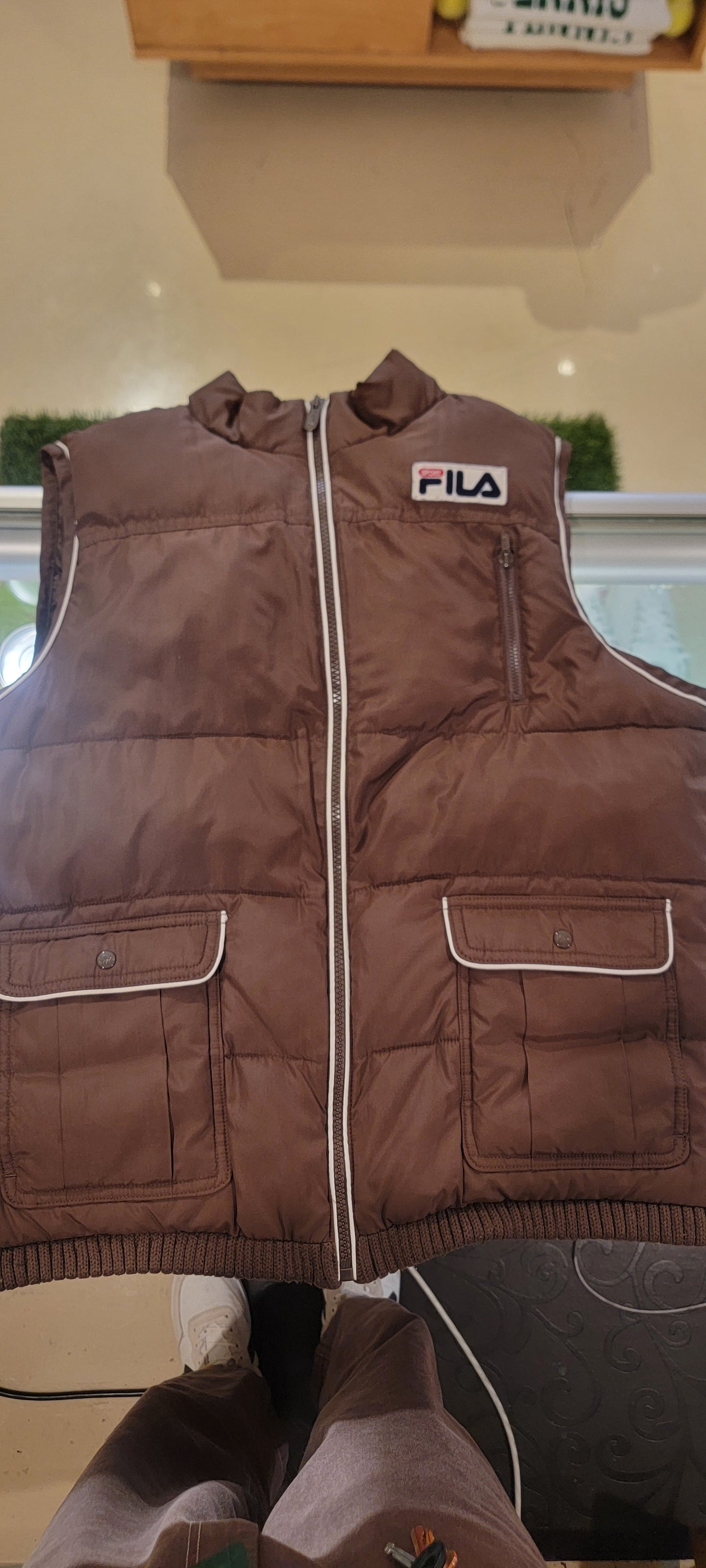 Fila Sport Puffer Vest (brown)