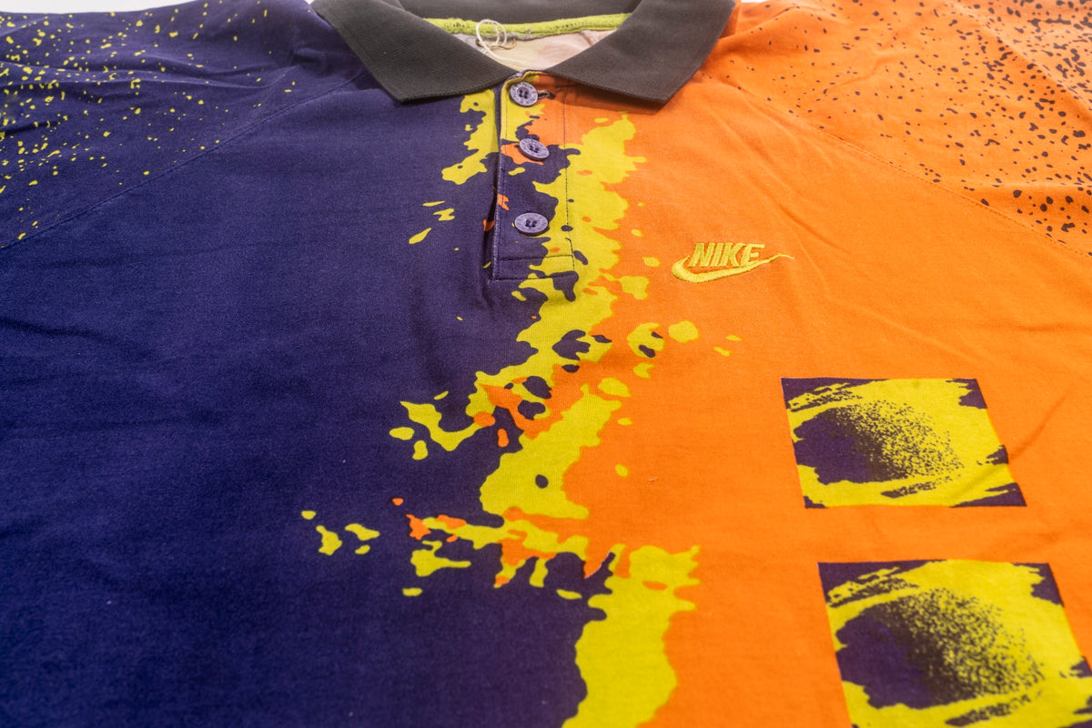 Nike Tech Challenge Court Polo - Orange and Purple