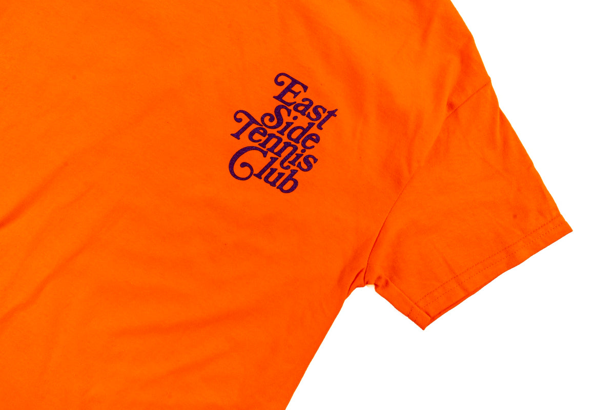 East Side Tennis Club In Your Head Tee - Orange