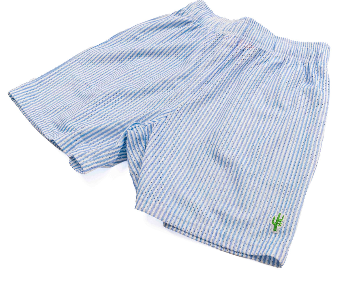 Manor Manor Oxford Mesh Short  Mens - Oxford Blue / Classic Stripe