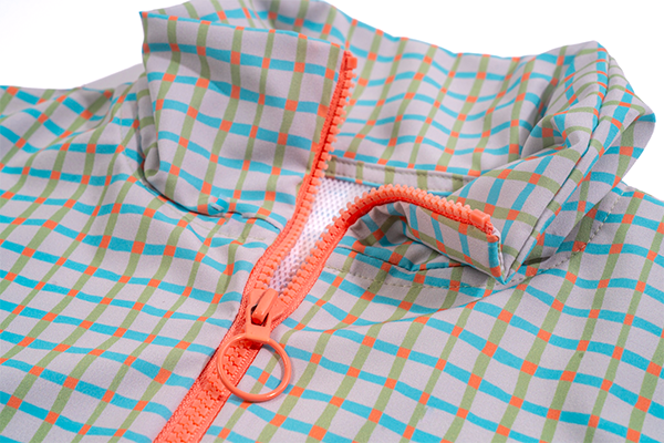 Common Courtesy Routine Jacket in Sherbet Grid