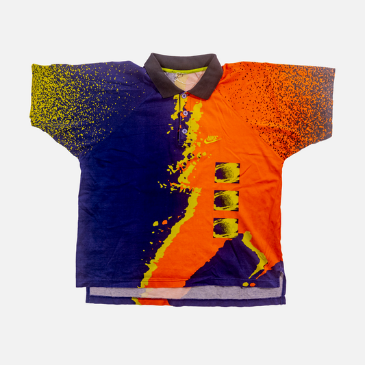 Nike Tech Challenge Court Polo - Orange and Purple