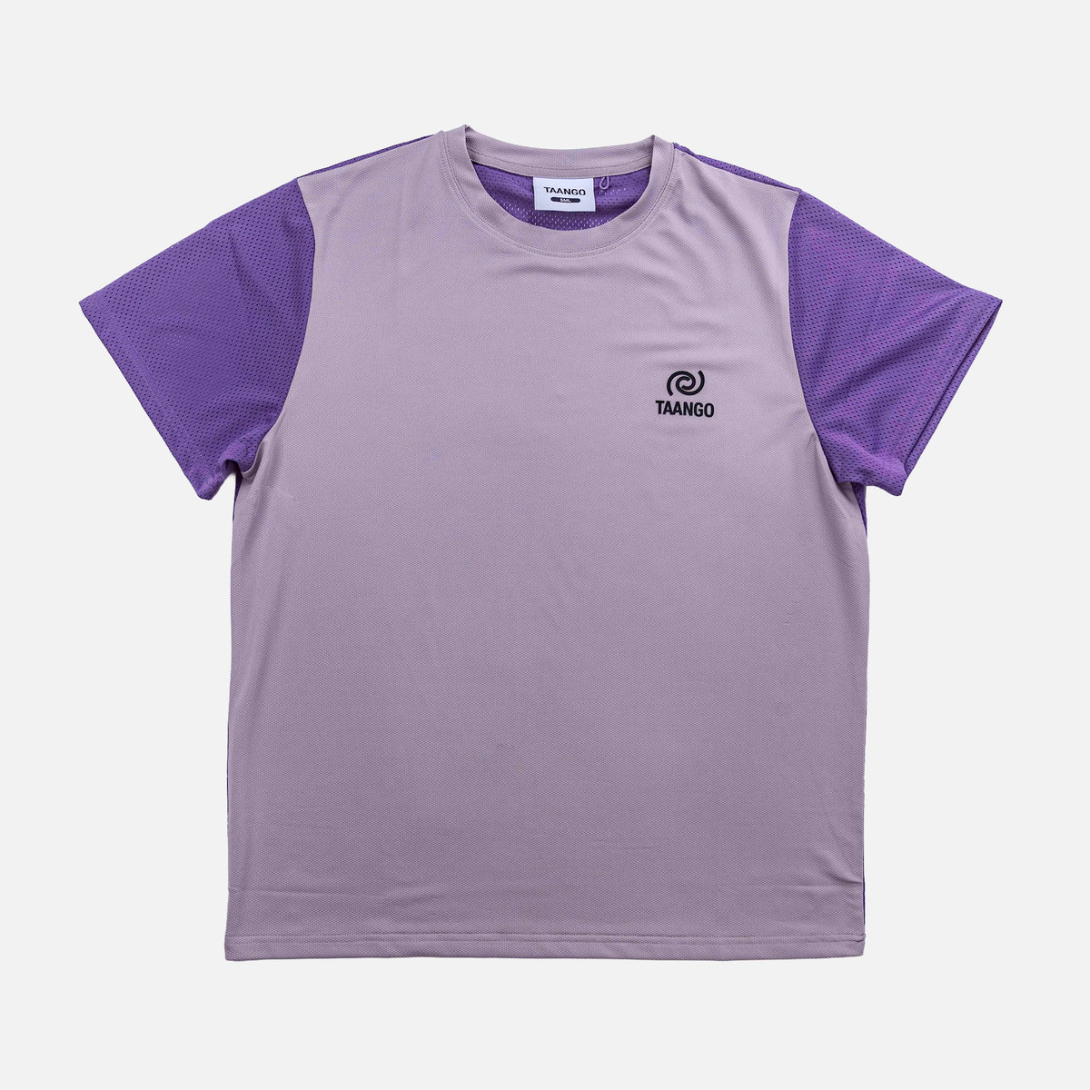 Taango Nomad Mesh Performance Tee-Gray/Purple